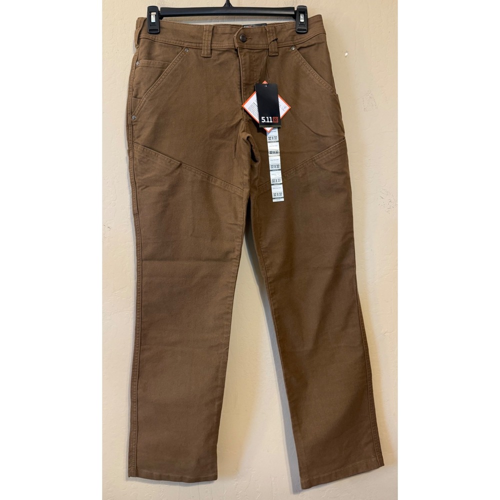 5.11 Tactical Coalition Pant Men 32x32 Brown Straight Fit Utility 74533 NEW